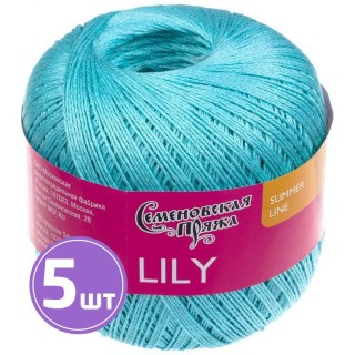 Пряжа Семеновская Lily (461), водолей 5 шт. по 100 г Пряжа Семеновская Lily (461), водолей 5 шт. по 100 г