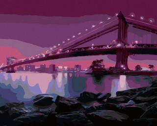 Картина по номерам «Мост через реку» Картина по номерам «Мост через реку»