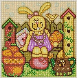 Рисунок на ткани «Пасхальный кролик 1»