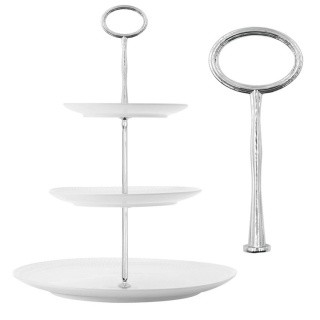 Фурнитура для фруктовницы Овал серебряная