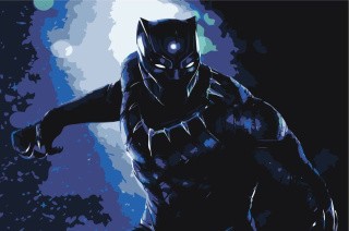 Картина по номерам «Black Panther»
