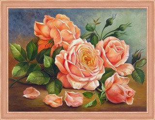 Алмазная вышивка «Ароматные розы»