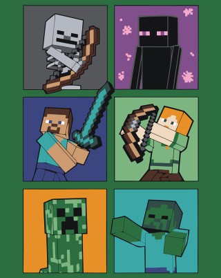 Картина по номерам «Игра Майнкрафт Minecraft: мобы и герои» Картина по номерам «Игра Майнкрафт Minecraft: мобы и герои»