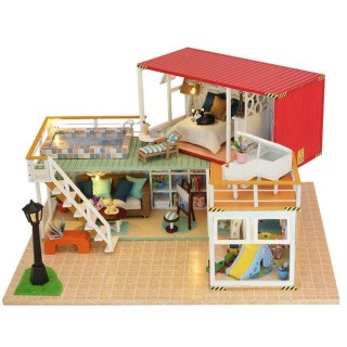 Сборная модель Румбокс. Дом с бассейном и детской
