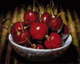 Картина по номерам «Тарелка черешни» Картина по номерам «Тарелка черешни»