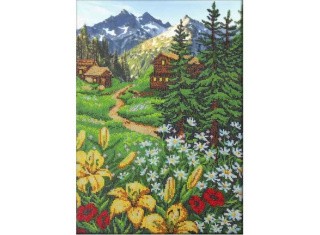 Набор вышивки бисером «Альпийское утро» Набор вышивки бисером «Альпийское утро»