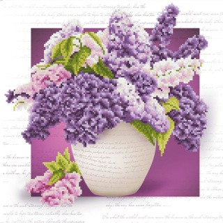 Алмазная вышивка «Букет сирени» Алмазная вышивка «Букет сирени»