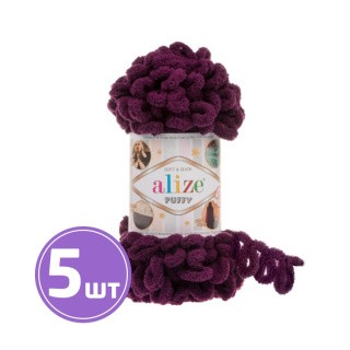 Пряжа ALIZE Puffy (111), сливовый, 5 шт. по 100 г Пряжа ALIZE Puffy (111), сливовый, 5 шт. по 100 г