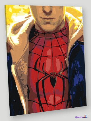 Картина по номерам Человек паук Spiderman: арт 40x50
