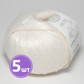 Пряжа Katia Karina (080), белый, 5 шт. по 50 г Пряжа Katia Karina (080), белый, 5 шт. по 50 г