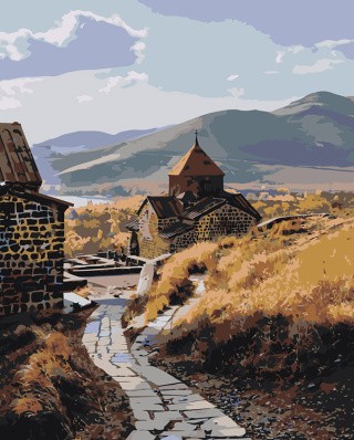 Картина по номерам «Армения: монастырь Севанаванк 40x50»