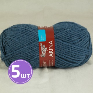 Пряжа Семеновская Arina (10937), гроза, 5 шт. по 100 г Пряжа Семеновская Arina (10937), гроза, 5 шт. по 100 г