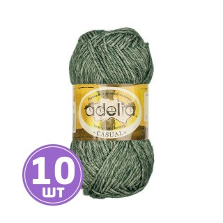 Пряжа Adelia CASUAL (10), темно-зеленый, 10 шт. по 50 г Пряжа Adelia CASUAL (10), темно-зеленый, 10 шт. по 50 г