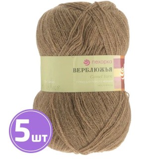 Пряжа Пехорка Верблюжья (165), темно-бежевый, 5 шт. по 100 г Пряжа Пехорка Верблюжья (165), темно-бежевый, 5 шт. по 100 г