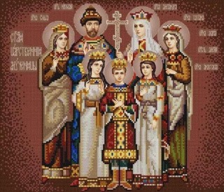 Рисунок на ткани «Царская семья»