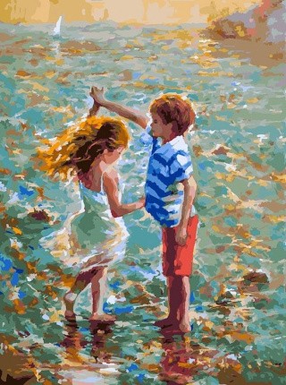 Картина по номерам «Танец на воде»