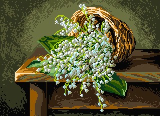 Рисунок на канве «Благоухание весны»