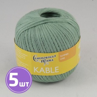 Пряжа Семеновская Kable (166216), базилик, 5 шт. по 100 г Пряжа Семеновская Kable (166216), базилик, 5 шт. по 100 г