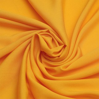 Ткань Штапель, матовая, 5 м, ширина 145 см, 110 г/м2, цвет: 19 желтый, TBY