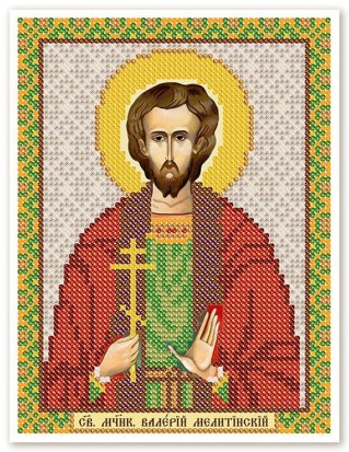 Рисунок на ткани «Святой Мученик Валерий Мелитинский»