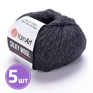 Пряжа YarnArt Silky Wool (335), темный маренго, 5 шт. по 25 г