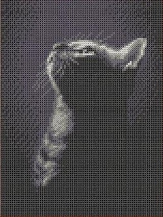 Рисунок на ткани «Котенок в ночи»
