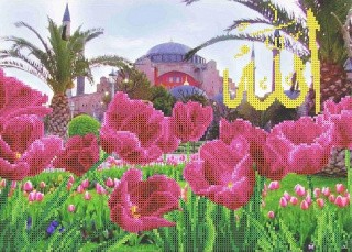 Набор для вышивания «Тюльпаны у Мечети Айя-Софии»