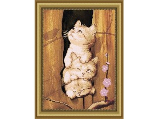 Рисунок на ткани «Это мы - коты»