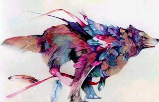 Алмазная вышивка «Летящий волк» Алмазная вышивка «Летящий волк»