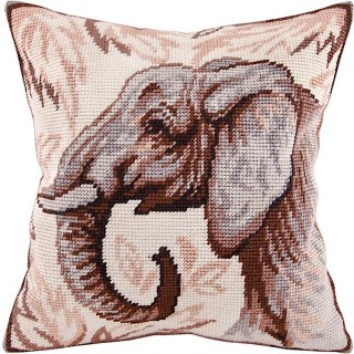 Набор для вышивания подушки «Слон», лицевая сторона, Чарівниця