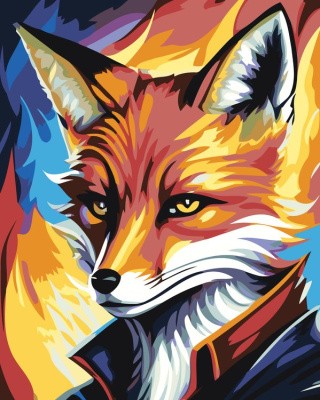 Картина по номерам «Хитрый лис в рубашке» Картина по номерам «Хитрый лис в рубашке»