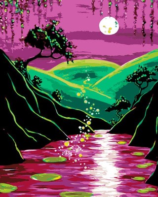 Картина по номерам «Нежный закат» Картина по номерам «Нежный закат»