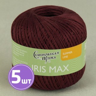 Пряжа Семеновская IRIS max (13), бордо 5 шт. по 100 г