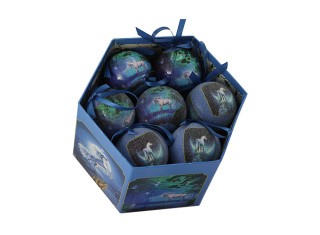 Набор новогодние шары «Волшебная ночь» Набор новогодние шары «Волшебная ночь»