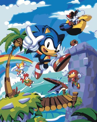 Картина по номерам «Игра Соник Sonic: ёж в тропиках арт» Картина по номерам «Игра Соник Sonic: ёж в тропиках арт»