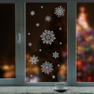 Украшение для окон и стекла «Снежинки объемные 4» Украшение для окон и стекла «Снежинки объемные 4»