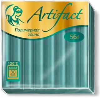 Полимерная глина Артефакт Pearlescent, цвет: 757 зеленый перламутр, 56 г