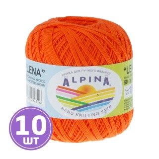 Пряжа Alpina LENA (20), оранжевый, 10 шт. по 50 г Пряжа Alpina LENA (20), оранжевый, 10 шт. по 50 г