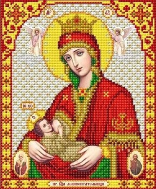 Рисунок на ткани «Богородица Млекопитательница»