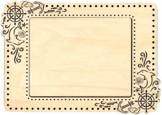 Рамка «Морская», большая, 19x24 см Рамка «Морская», большая, 19x24 см