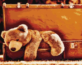 Картина по номерам «Сборы домой» Картина по номерам «Сборы домой»