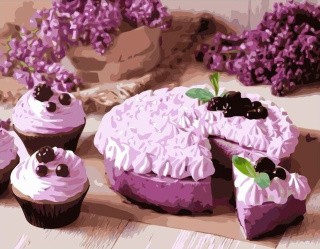 Картина по номерам «Аппетитный десерт» Картина по номерам «Аппетитный десерт»