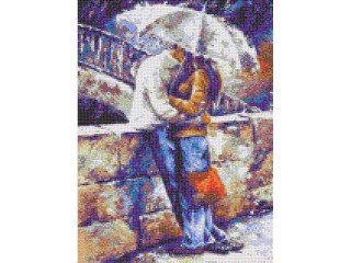 Набор для вышивания «Двое под зонтом»