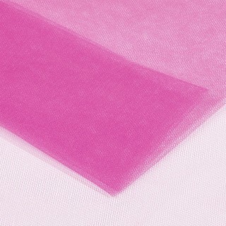 Фатин Kristal средней жесткости, блестящий, 5 м, ширина 300 см, цвет: ярко-розовый