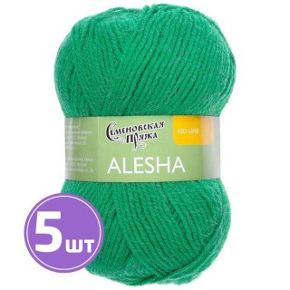 Пряжа Семеновская Alesha (54067), ярко-зеленый 5 шт. по 50 г