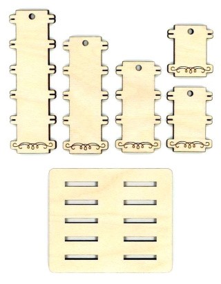 Бобины для ниток «Простые» + подставка