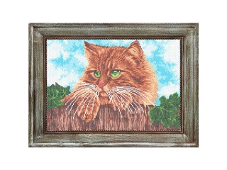 Рисунок на ткани «Рыжий кот»