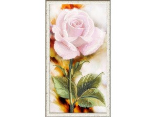 Рисунок на ткани «Нежная роза»