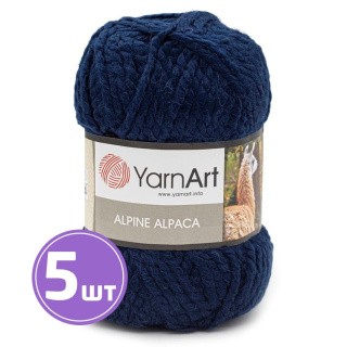 Пряжа YarnArt Alpine Alpaca (437), темно-синий, 5 шт. по 150 г