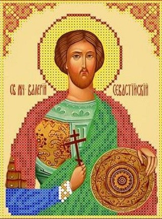 Рисунок на ткани «Святой Валерий»
